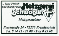 Metzgerei Schwägler Freudenstadt